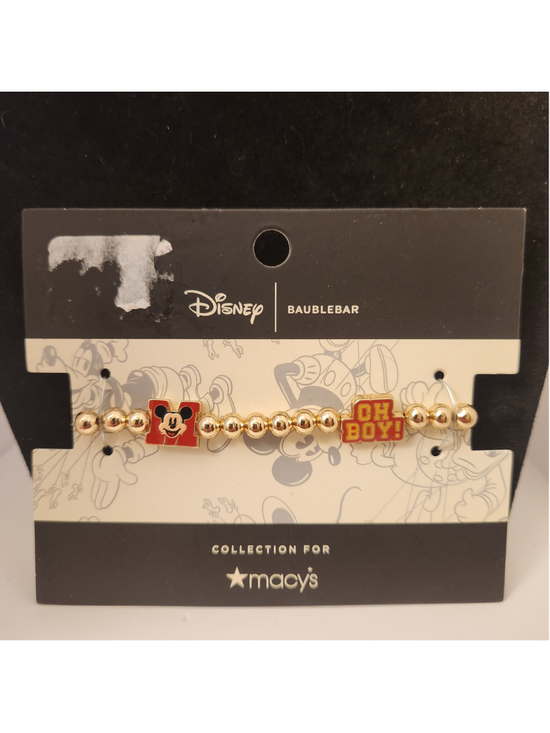 Disney Jewelry - Disney Mickey Mouse & Minnie Mouse Icon Pisa Bracelet, Created for Macy